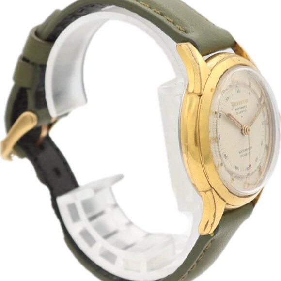 Vintage 34mm Helvetia 106 "Waterproof" Men's Automatic Wristwatch 837 Swiss - Picture 3 of 4